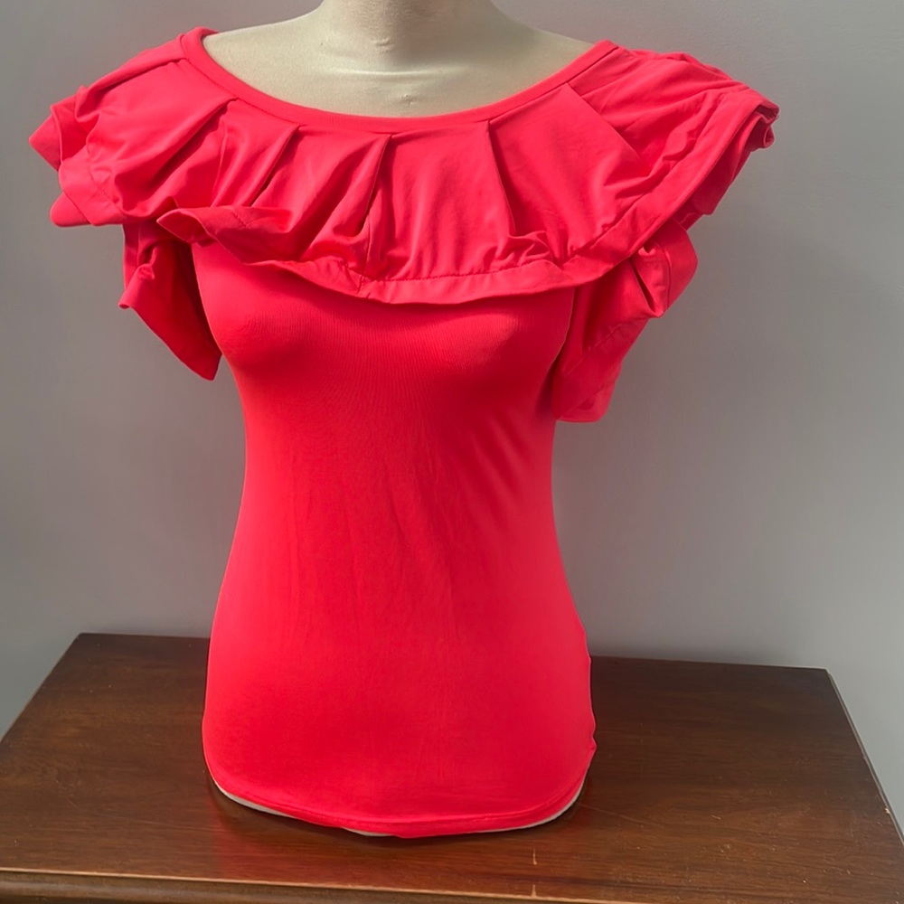 Neon Pink Top Sz S
